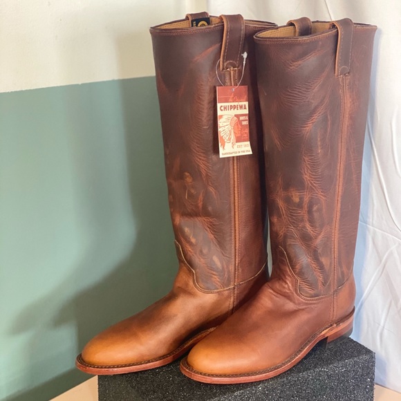Tall Harness Leather Boots 